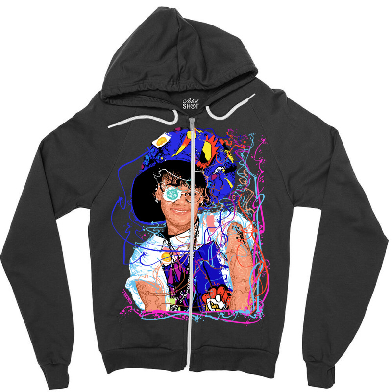 Left Eye, The Left Eye, Left Eye Art, Left Eye Vintage, Left Eye Paint Zipper Hoodie | Artistshot