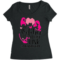 In October We Wear Pink Principal T Shirt Women's Triblend Scoop T-shirt | Artistshot