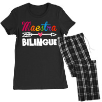 Maestra Bilingue Spanish Teacher Appreciation Gift For Women Women's Pajamas Set | Artistshot