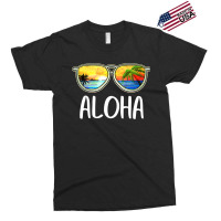 Aloha Hawaii Hawaiian Island Sunglasses Palm Trees Beach Exclusive T-shirt | Artistshot