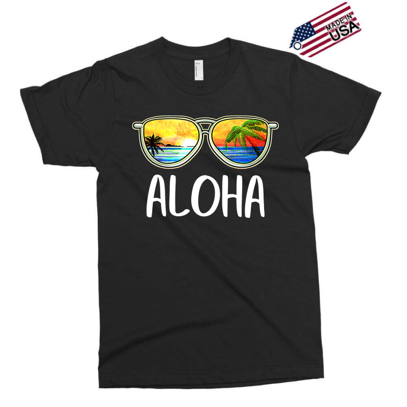 Aloha Hawaii Hawaiian Island Sunglasses Palm Trees Beach Exclusive T-shirt by cm-arts | Artistshot