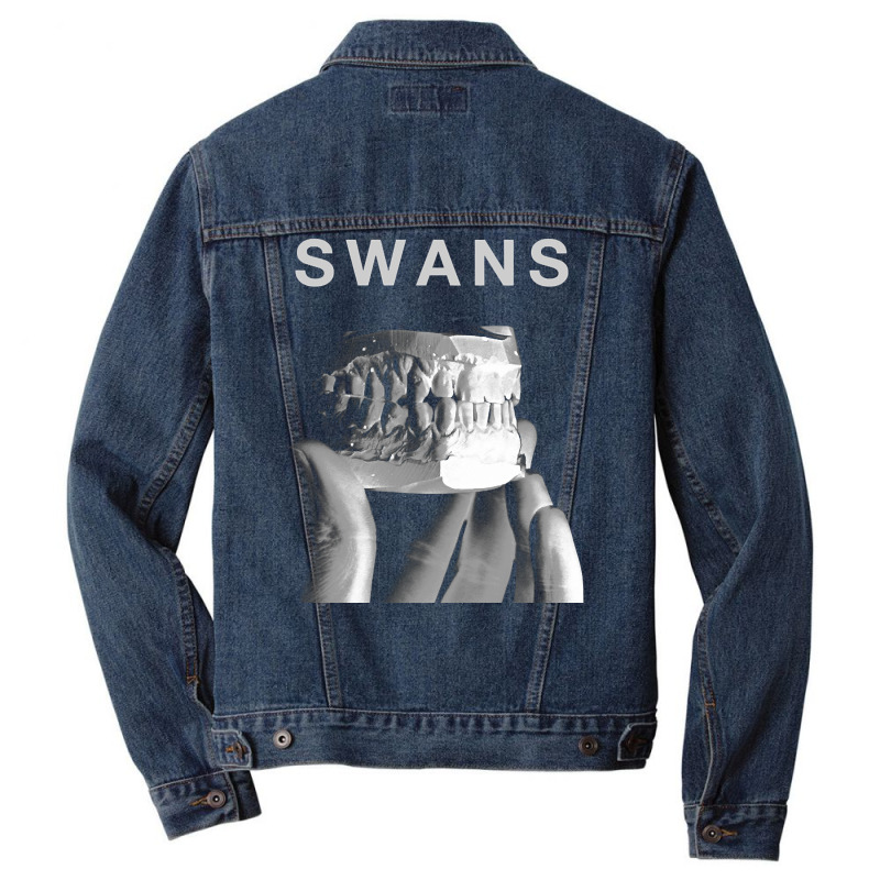 Swans, The Swans, Swans Art, Swans Vintage, Swans Painting, Swans Swan Men Denim Jacket | Artistshot