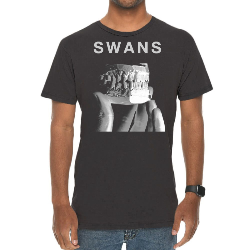 Swans, The Swans, Swans Art, Swans Vintage, Swans Painting, Swans Swan Vintage T-shirt | Artistshot