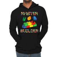 Brick Builder Blocks Building Master Builder Funny Toys Kids Lightweight Hoodie | Artistshot