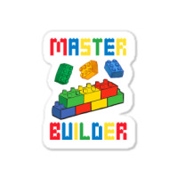 Brick Builder Funny Blocks Building Master Builder Toys Kids Sticker | Artistshot