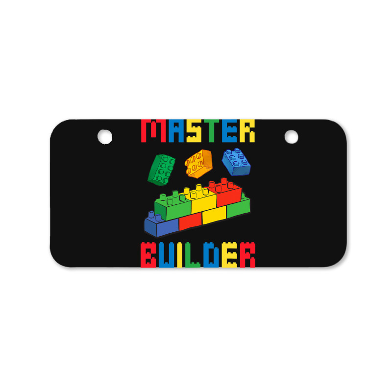 Brick Builder Funny Blocks Building Master Builder Toys Kids Bicycle License Plate | Artistshot