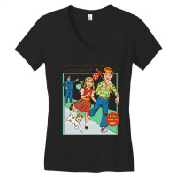 Lets Run Away Classic Women's V-neck T-shirt | Artistshot