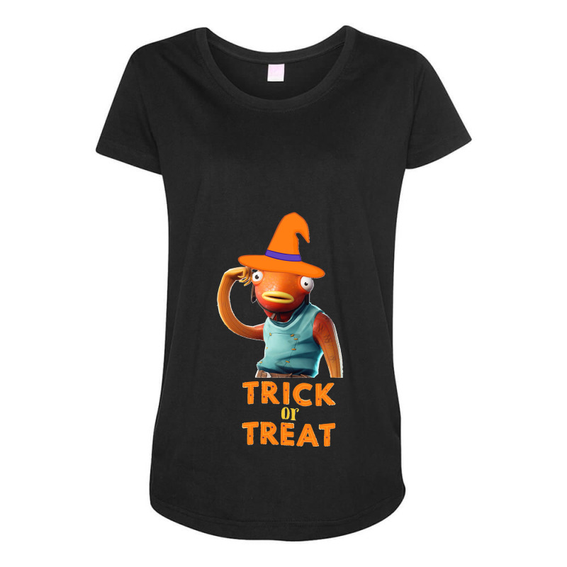 Trick Or Treat Fishstick Skin Maternity Scoop Neck T-shirt | Artistshot