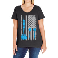 Darts Flag Usa Dartboard Dart Player T-shirt Ladies Curvy T-shirt | Artistshot