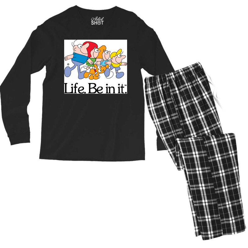 Life Be In It Classic Aussie Ads Classic Men's Long Sleeve Pajama Set | Artistshot