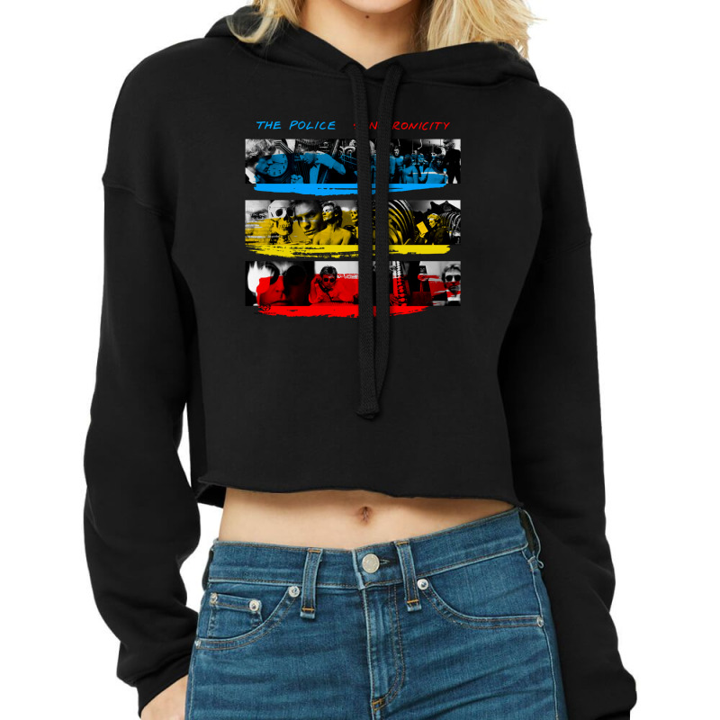 The Police Synchronicity Album T Shirt Cropped Hoodie by cm-arts | Artistshot