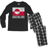 Greenland National Flag Nuuk Men's Long Sleeve Pajama Set | Artistshot