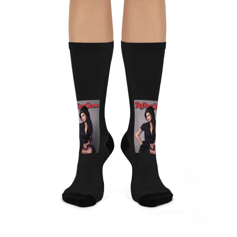 Winehouse Magazine Cov.er Poster Crew Socks | Artistshot