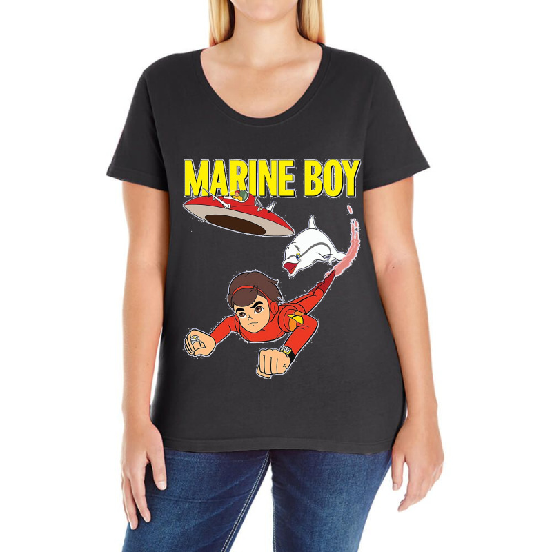 Marine Boy Classic Ladies Curvy T-Shirt by cm-arts | Artistshot