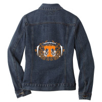 Tennessee Volunteers Lace Football Ladies Denim Jacket | Artistshot