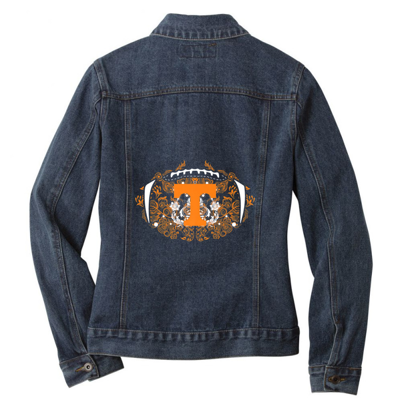 Tennessee Volunteers Lace Football Ladies Denim Jacket by MasamiMorigaki | Artistshot