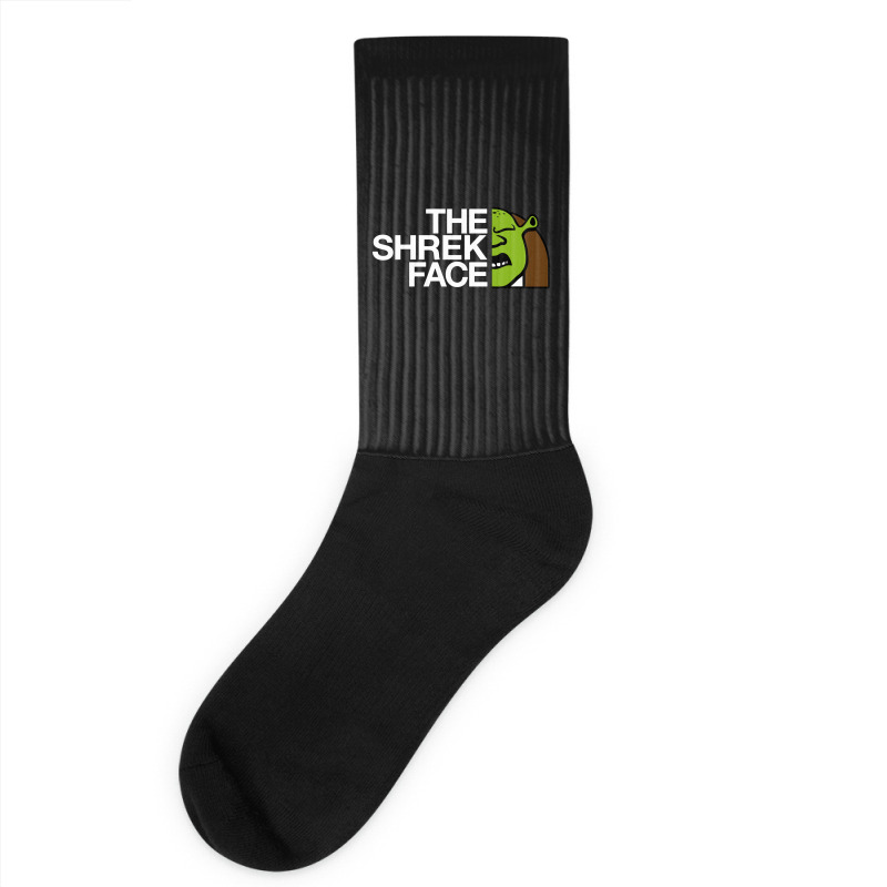 Shrek Meme Face Crew Socks