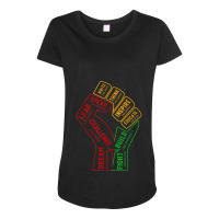 Inspiring Black Leaders Power Fishand Black History Month Video Games  Maternity Scoop Neck T-shirt | Artistshot