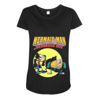 Mermaid Man Barnacle Boy Maternity Scoop Neck T-shirt | Artistshot