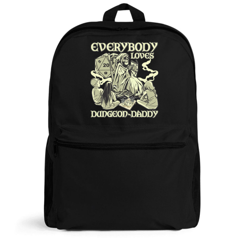 Rpg Gamer Dungeon Daddy D20 Dice Pen And Paper Board Game Classic Backpack | Artistshot