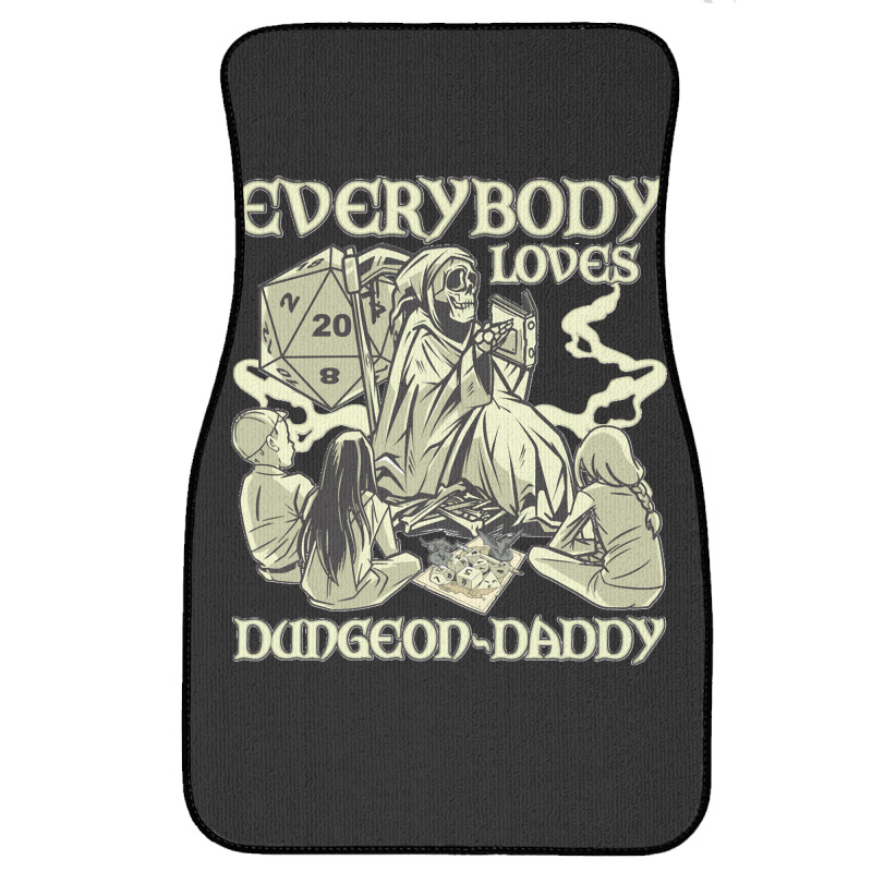 Rpg Gamer Dungeon Daddy D20 Dice Pen And Paper Board Game Classic Front Car Mat | Artistshot