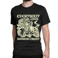 Rpg Gamer Dungeon Daddy D20 Dice Pen And Paper Board Game Classic Classic T-shirt | Artistshot