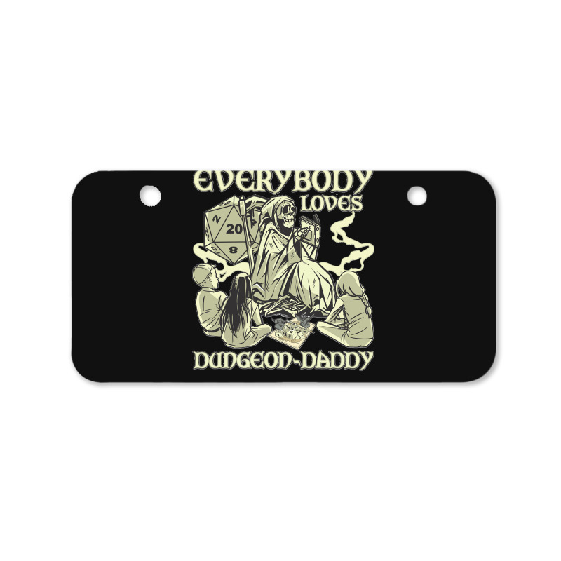 Rpg Gamer Dungeon Daddy D20 Dice Pen And Paper Board Game Classic Bicycle License Plate | Artistshot