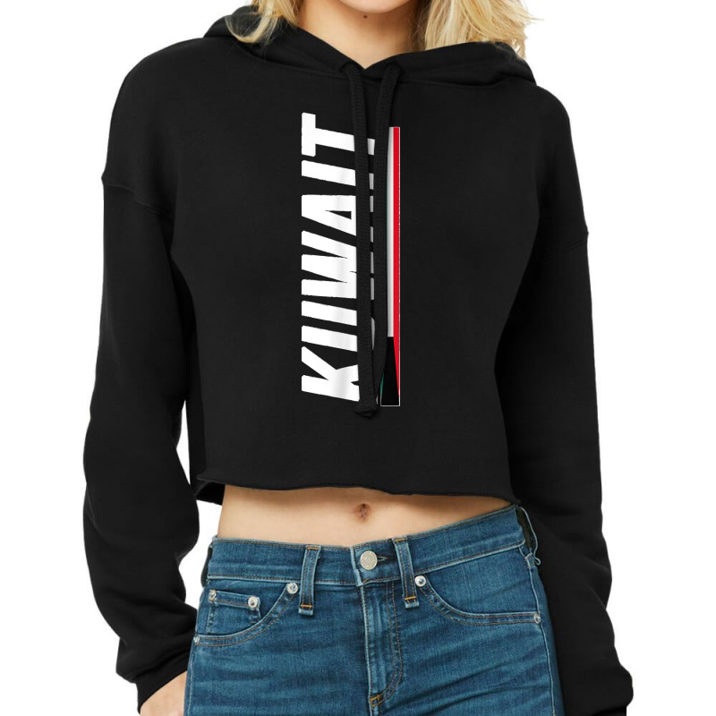 Kuwait T-shirt Cropped Hoodie by cm-arts | Artistshot