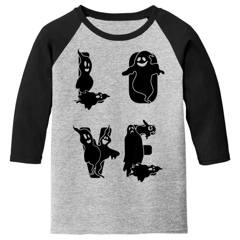 Halloween Love Ghosts Halloween Ghosts Youth 3/4 Sleeve by Newshirt | Artistshot