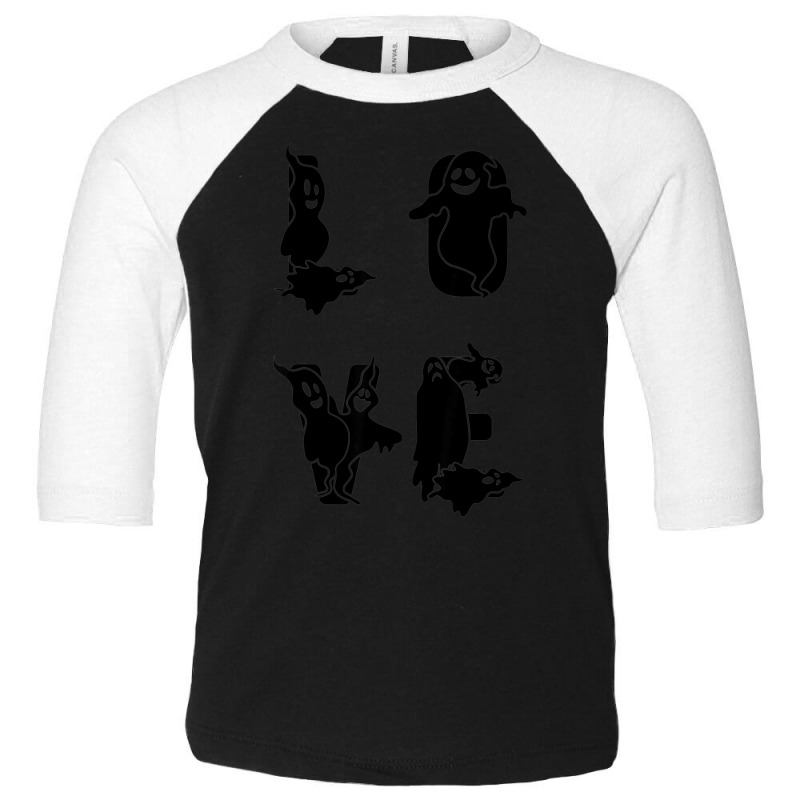 Halloween Love Ghosts Halloween Ghosts Toddler 3/4 Sleeve Tee by Newshirt | Artistshot