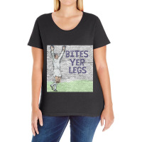 Norman Bite Yer Legs Hunter Ladies Curvy T-shirt | Artistshot