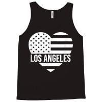 Los Angeles Usa Flag America City Hometown Vacation American T Shirt Tank Top | Artistshot