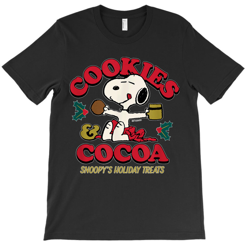 Peanuts Christmas Cookies & Cocoa T-shirt | Artistshot