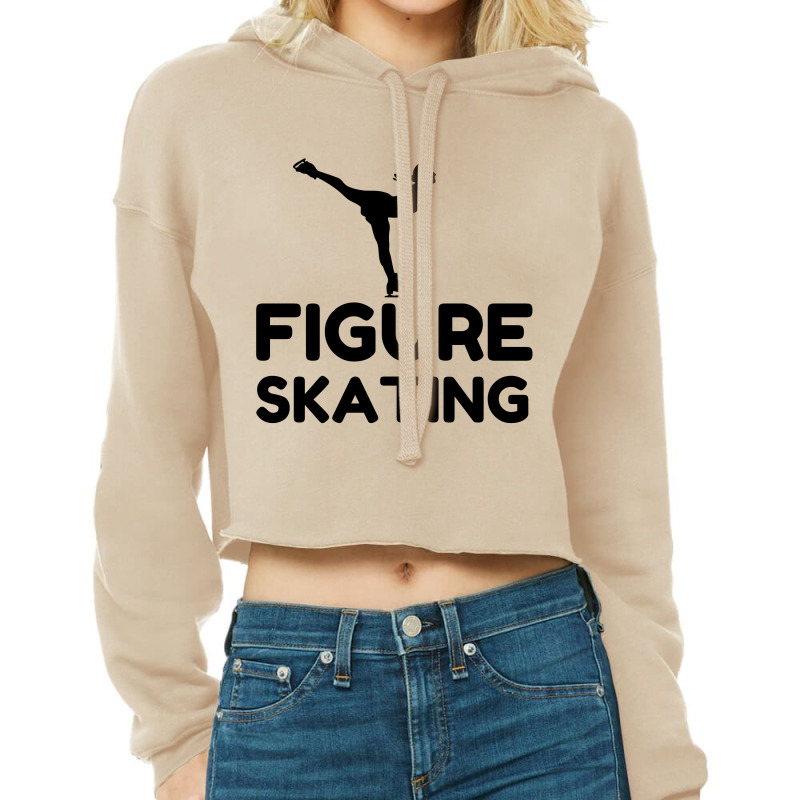 Figure Skating Cropped Hoodie by Perfect Designers | Artistshot