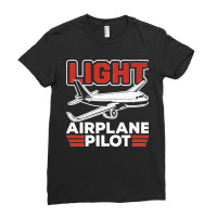 Light Airplane Pilot Private Small Airplane Aircraft Premium Ladies Fitted T-shirt | Artistshot