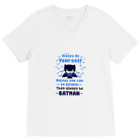 Be Yourself Bat V-neck Tee | Artistshot