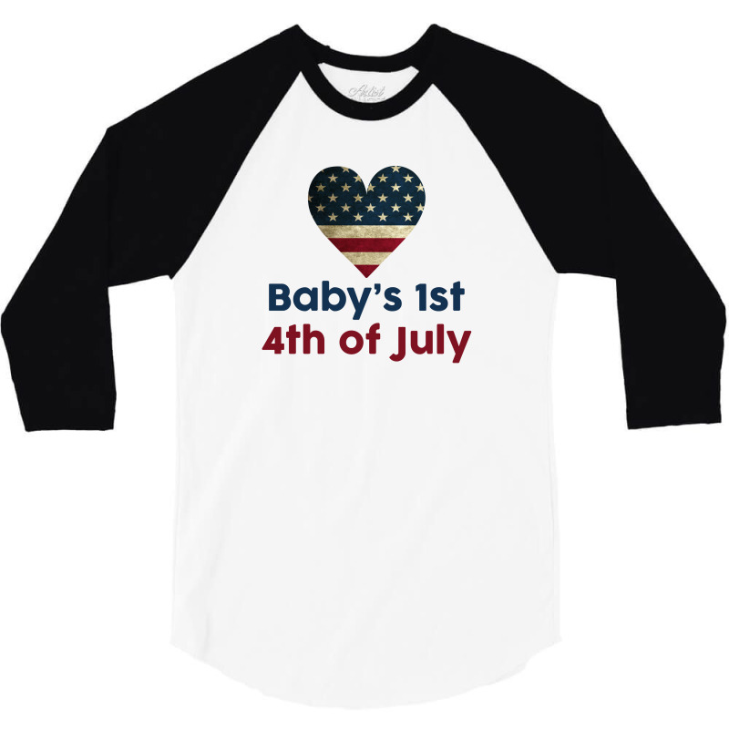 Baby's 1st 4th Of July 3/4 Sleeve Shirt | Artistshot