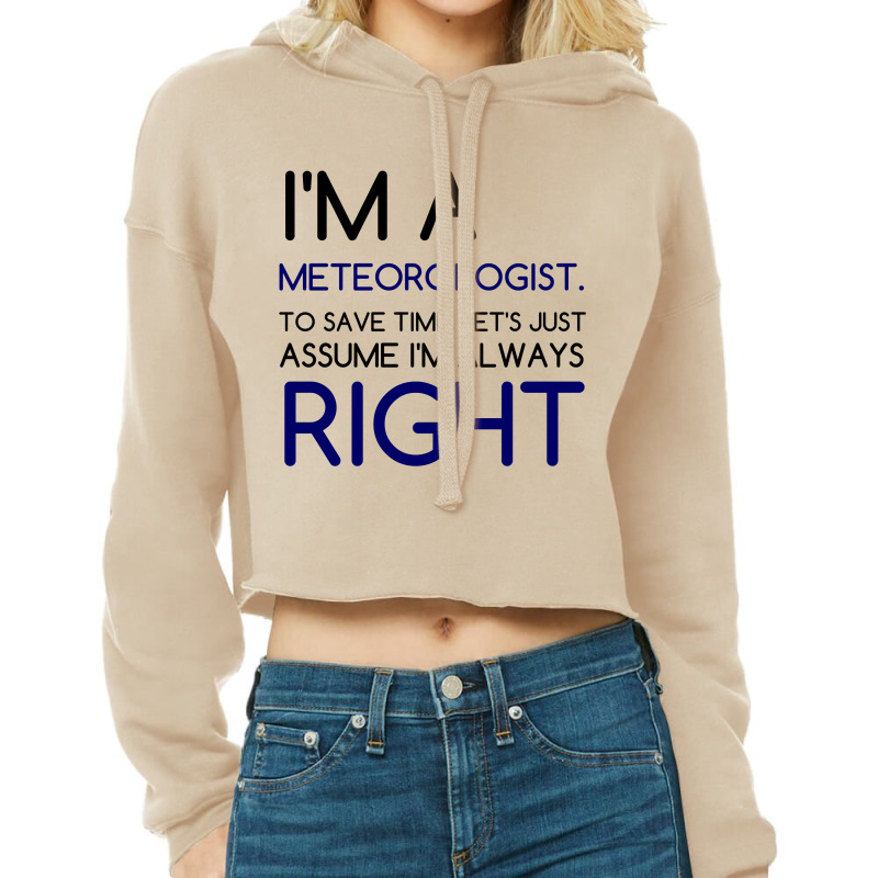 I'm A Meteorologist Cropped Hoodie by Perfect Designers | Artistshot