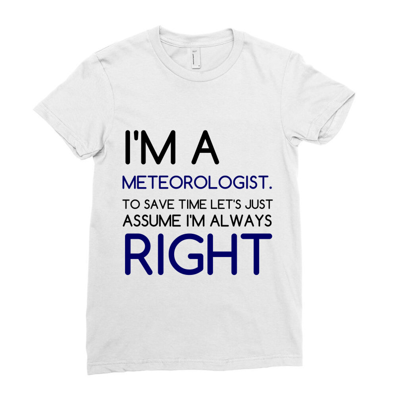 I'm A Meteorologist Ladies Fitted T-Shirt by Perfect Designers | Artistshot