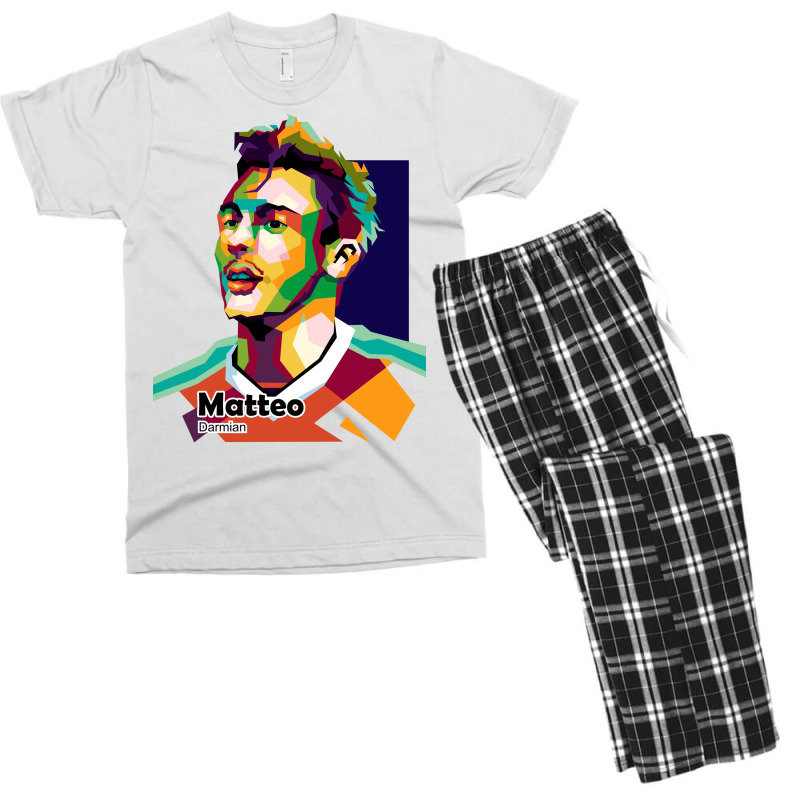 Matteo Darmian In Illustration Men's T-shirt Pajama Set | Artistshot