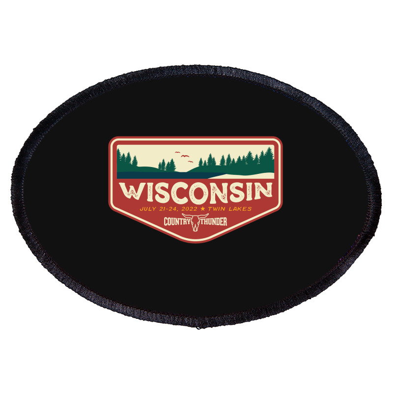 Country Thunder Wisconsin Twin Lakes 2022 Oval Patch | Artistshot