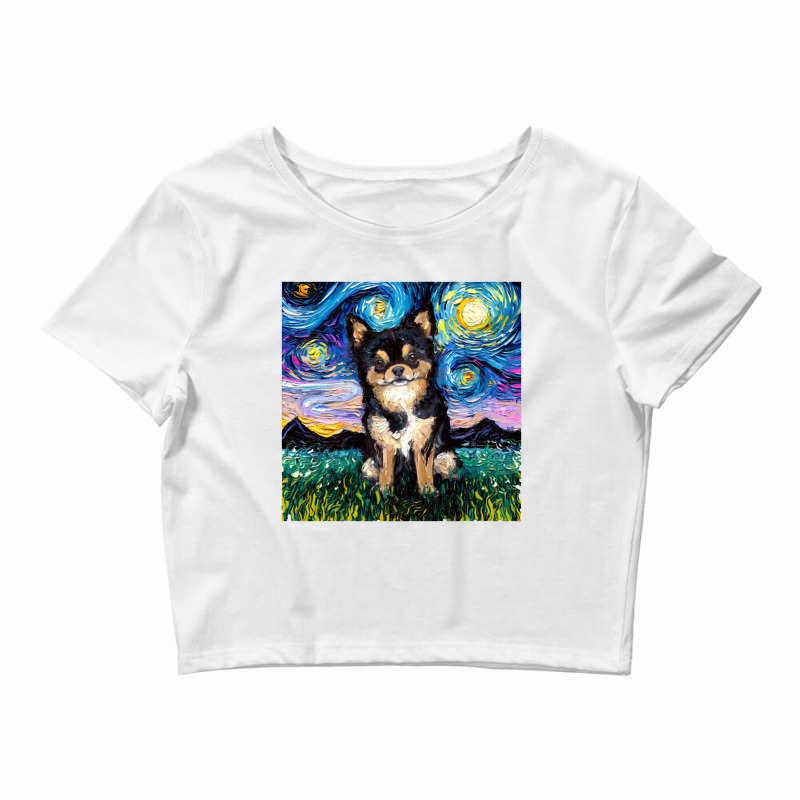 Black And Tan Chihuahua Night,chihuahua Crop Top by lissaaniart | Artistshot