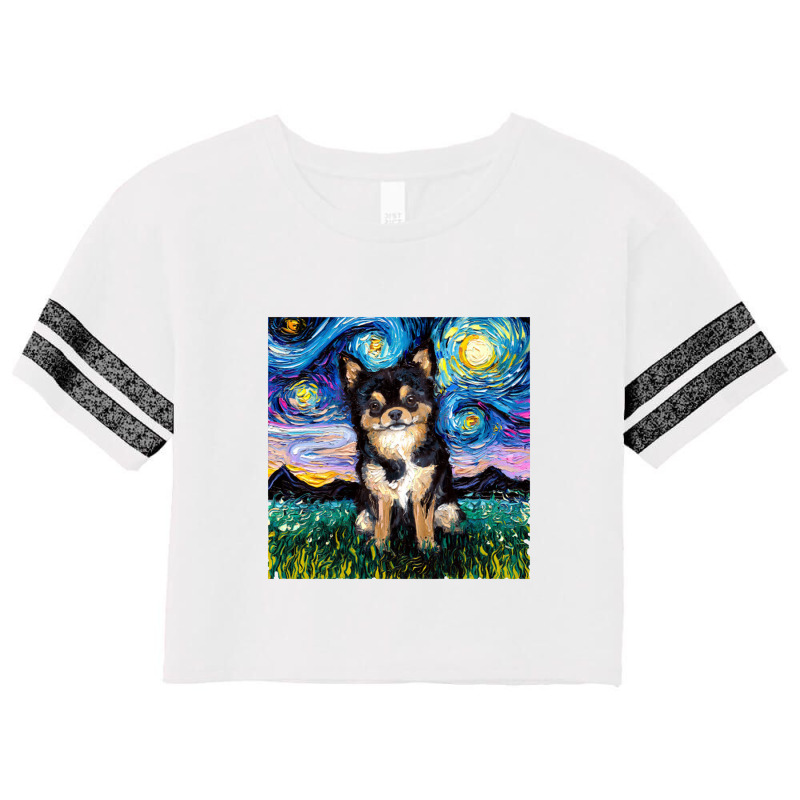 Black And Tan Chihuahua Night,chihuahua Scorecard Crop Tee by lissaaniart | Artistshot