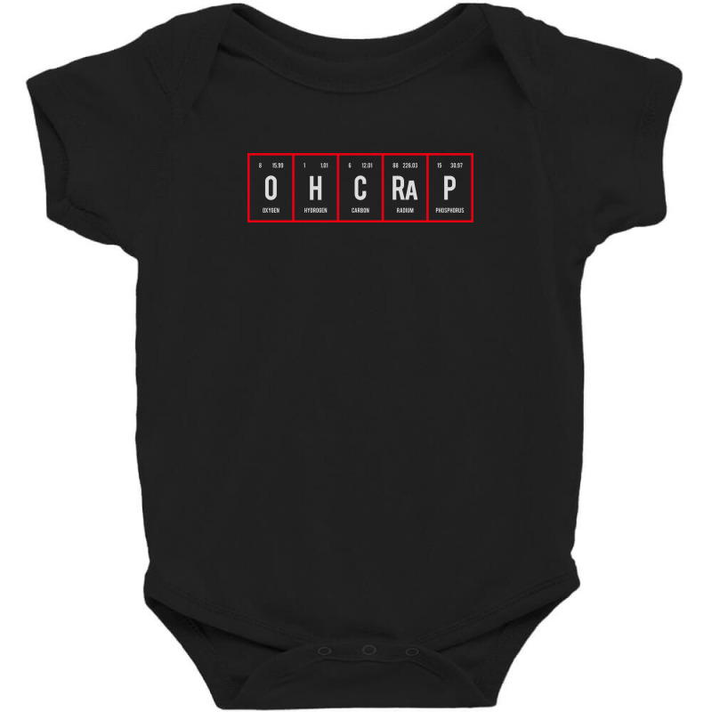 Oh Crap - Periodic Table Of Elements Baby Bodysuit | Artistshot