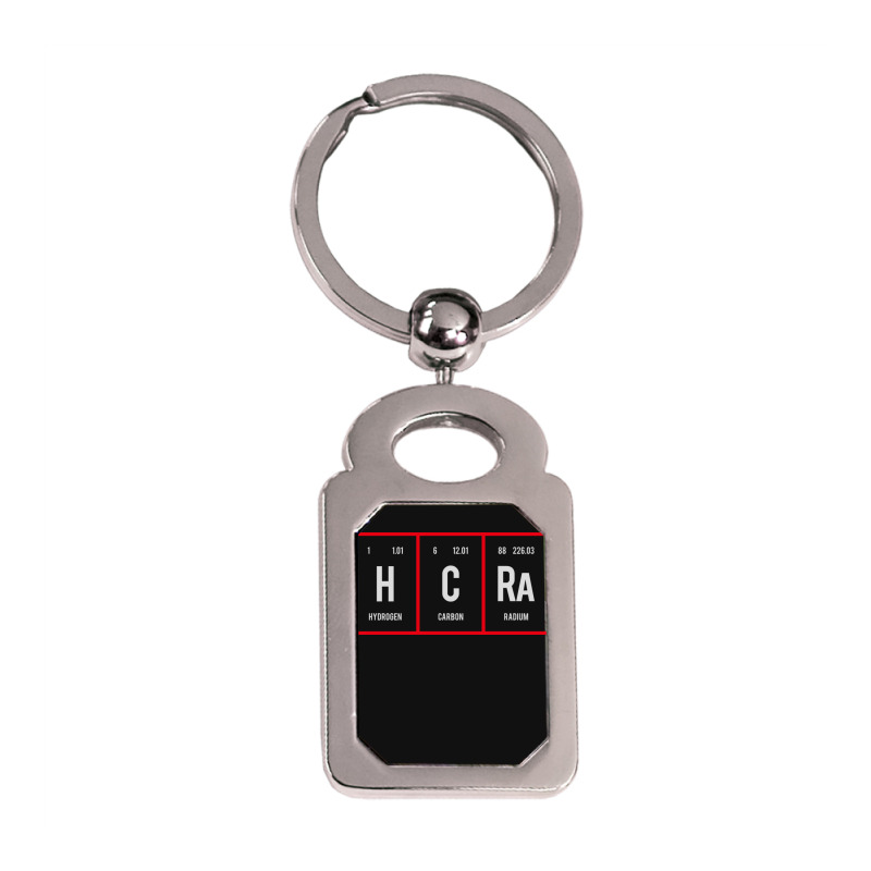 Oh Crap - Periodic Table Of Elements Silver Rectangle Keychain | Artistshot