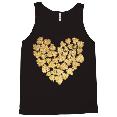Gold Heart T  Shirt Gold Heart Valentine's Day T  Shirt Tank Top Designed By Juvenal