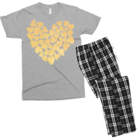 Gold Heart T  Shirt Gold Heart Valentine's Day T  Shirt Men's T-shirt Pajama Set | Artistshot