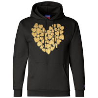 Gold Heart T  Shirt Gold Heart Valentine's Day T  Shirt Champion Hoodie | Artistshot