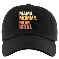 Mama To Mommy To Mom To Bruh Mommy And Me Funny Boy Mom Life Kids Cap | Artistshot