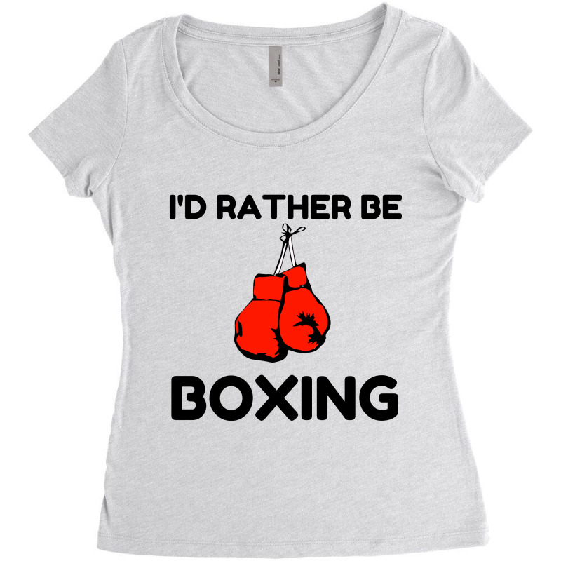 Rather Be Boxing Women's Triblend Scoop T-shirt by Perfect Designers | Artistshot